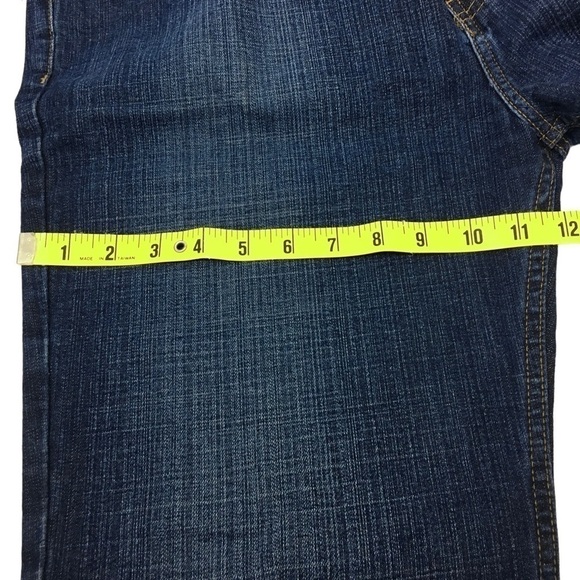 CALVIN KLEIN Jeans Bootcut Men Flat Slub Dark Wash Denim 34 x 30 Short Inseam - Picture 12 of 13